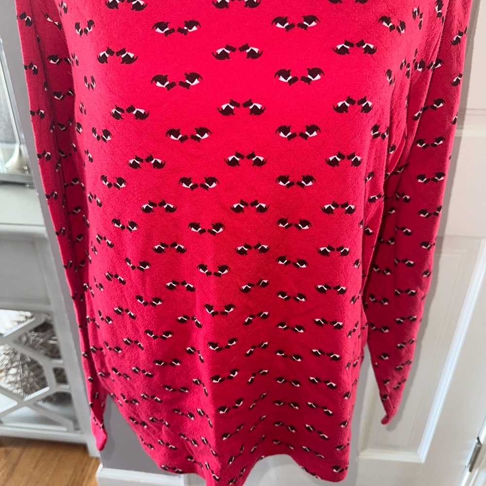 2 pc Croft & Barrow Red pjs Top and bottoms - Scottie dog print